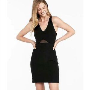 NWOT Express Mesh Inset Mini Sheath Dress XL